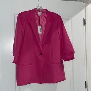 Woman’s pink Blazer by Ellison.  New with tags size L